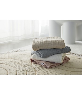 Elodie Details mušelínová deka Crincled blanket - Blushing Pink