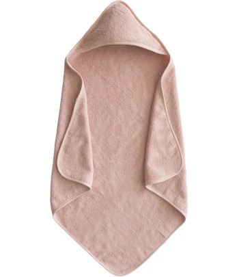 Osuška s kapucí z organické bavlny Mushie - růžová