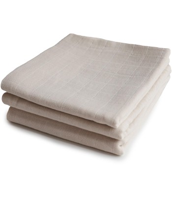 Mushie mušelínové pleny z organické bavlny 3 ks - Fog