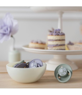 BIBS x LIBERTY De Lux cumlíky zo silikónu 2ks - one size - Fossil Grey / Sage