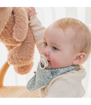 BIBS x LIBERTY De Lux cumlíky zo silikónu 2ks - one size - Fossil Grey / Sage