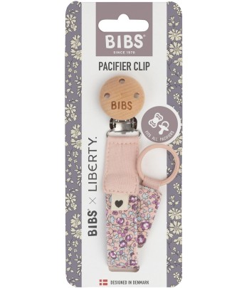 BIBS x LIBERTY klip na cumlík z BIO bavlny - Ivory
