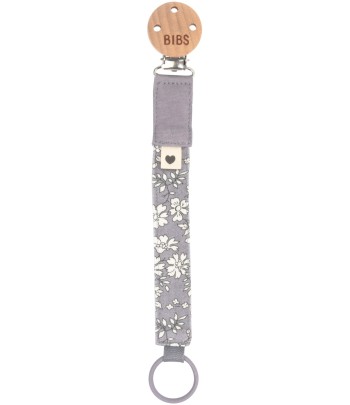 BIBS x LIBERTY klip na dudlík z organické bavlny - Fossil Grey