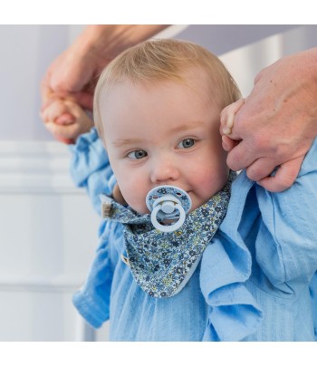 BIBS x LIBERTY Colour cumlíky z prírodného kaučuku 2ks - veľkosť 1 - Ivory / Blush