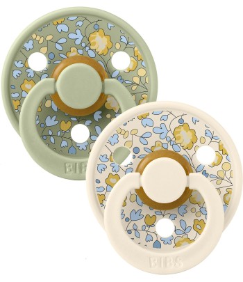 BIBS x LIBERTY Colour cumlíky z prírodného kaučuku 2ks - veľkosť 1 - Ivory / Blush