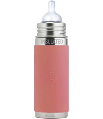 Kojenecká láhev Pura® TERMO 260 ml - Rose