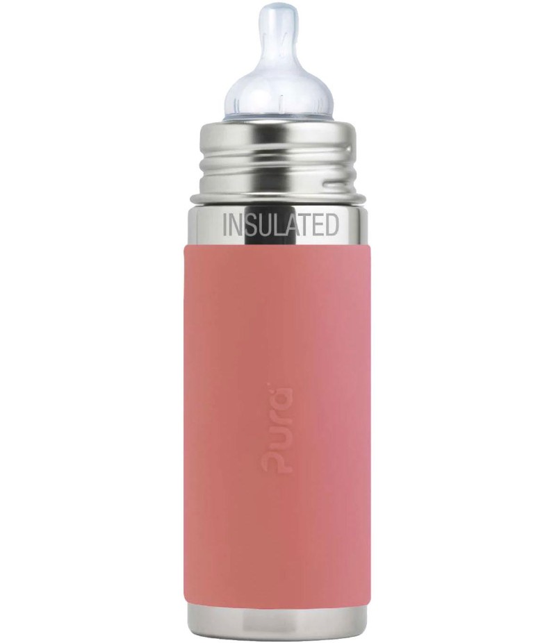 Kojenecká láhev Pura® TERMO 260 ml - Rose