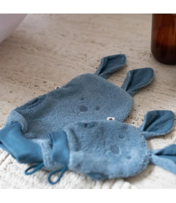 BIBS Kangaroo rukavice na kúpanie z BIO bavlny - Sage
