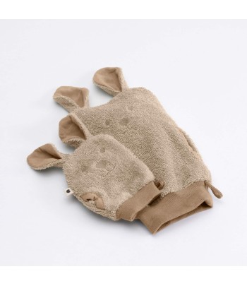 BIBS Kangaroo rukavice na kúpanie z BIO bavlny - Sage