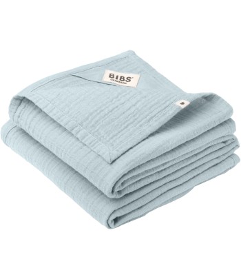 BIBS organické bavlněné mušelínové pleny 2 ks - Baby Blue