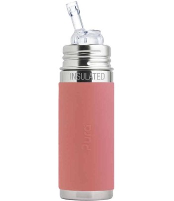 Láhev Pura® TERMO s brčkem 260 ml - Rose