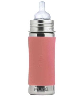 Kojenecká láhev Pura® z nerezové oceli 325 ml - Rose