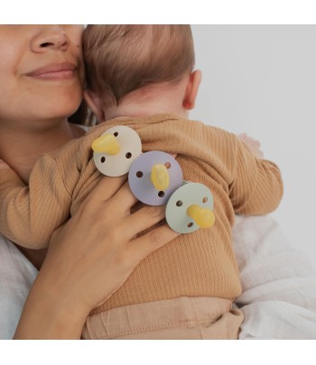 BIBS Colour symetrické cumlíky z prírodného kaučuku 2 ks - veľkosť 2 - Fossil Grey / Mauve