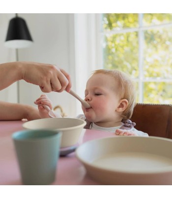 BIBS tanier a miska s vrchnákom - Blush
