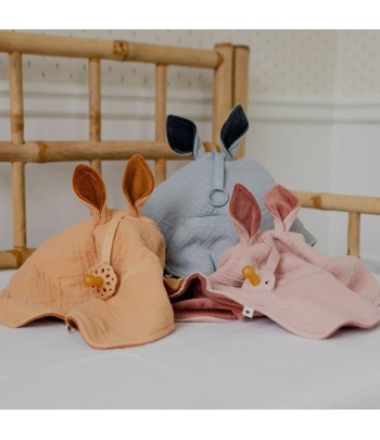 BIBS Kangaroo maznáčik z BIO bavlny - Cloud