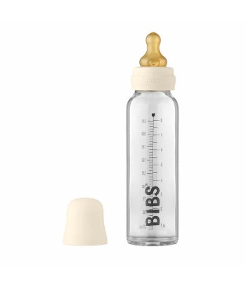 BIBS Baby Bottle sklenená fľaša 225ml - Ivory