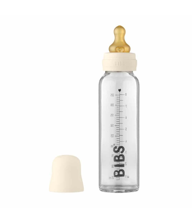 BIBS Baby Bottle sklenená fľaša 225ml - Ivory