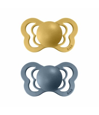 BIBS Couture anatomické cumlíky zo silikónu 2ks - veľkost 2 - Mustard / Petrol