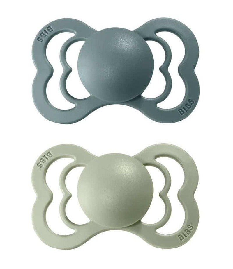 BIBS Supreme symetrické cumlíky zo silikónu 2ks - veľkosť 1 - Island Sea / Sage
