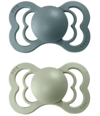 BIBS Supreme symetrické cumlíky z prírodného kaučuku 2ks - veľkosť 2 - Island Sea / Sage