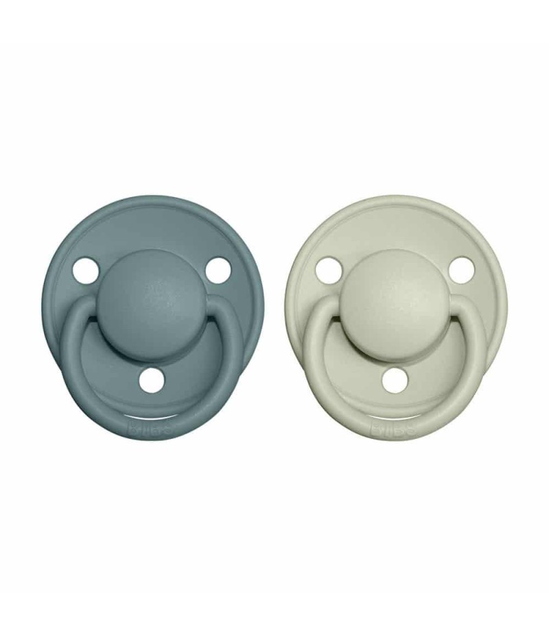 BIBS De Lux cumlíky zo silikónu 2ks - one size - Island Sea / Sage