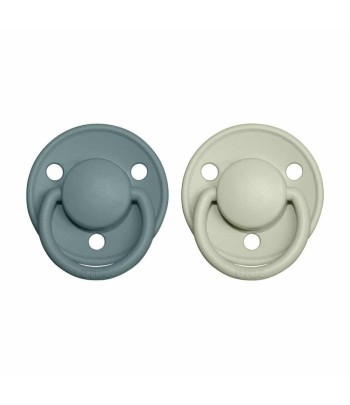 BIBS De Lux cumlíky z prírodného kaučuku 2ks - veľkosť 2 - Island Sea / Sage