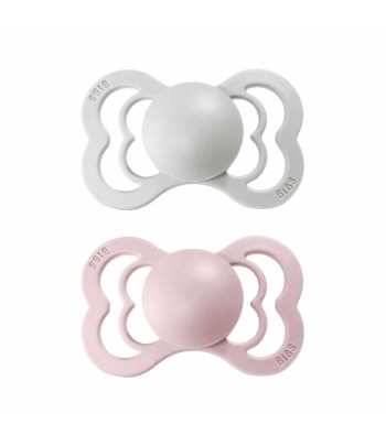 BIBS Supreme symetrické cumlíky z prírodného kaučuku 2ks - veľkosť 1 - Haze / Blossom