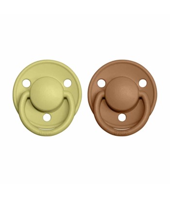 BIBS De Lux cumlíky zo silikónu 2ks - one size - Coral / Ruby