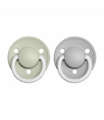 BIBS De Lux cumlíky zo silikónu 2ks - one size - Coral / Ruby