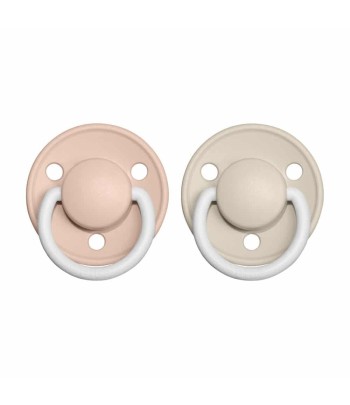 BIBS De Lux cumlíky zo silikónu 2ks - one size - Coral / Ruby