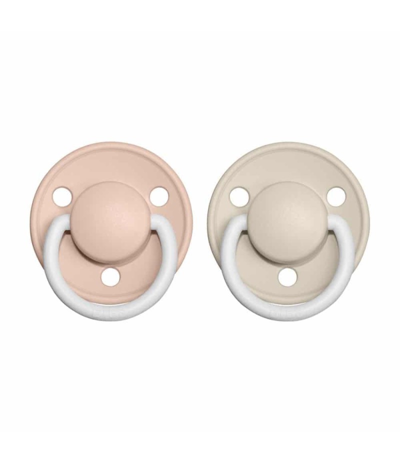 BIBS De Lux cumlíky zo silikónu 2ks - one size - Blush Nočný / Vanilla Nočný