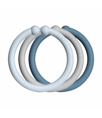 BIBS Loops krúžky 12ks - Baby Blue / Cloud / Petrol