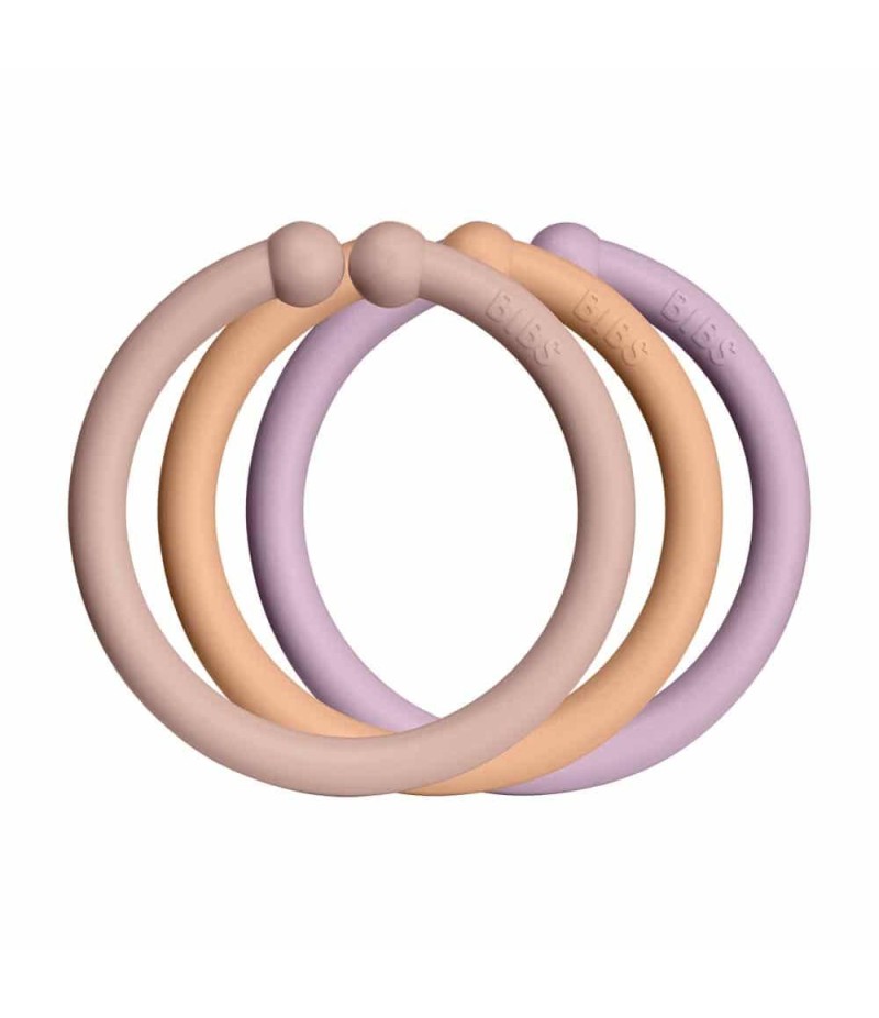 BIBS Loops krúžky 12ks - Blush / Peach / Dusky Lilac