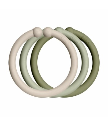 BIBS Loops krúžky 12ks - Vanilla / Sage / Olive
