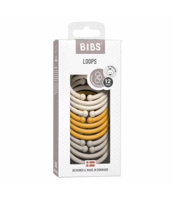 BIBS Loops krúžky 12ks - Vanilla / Sage / Olive