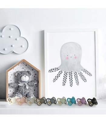 BIBS Supreme symetrické cumlíky zo silikónu 2ks - veľkosť 1 - Cloud / Black