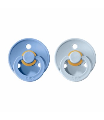BIBS Colour cumlíky z prírodného kaučuku 2ks - veľkosť 1 - Sky Blue / Baby Blue