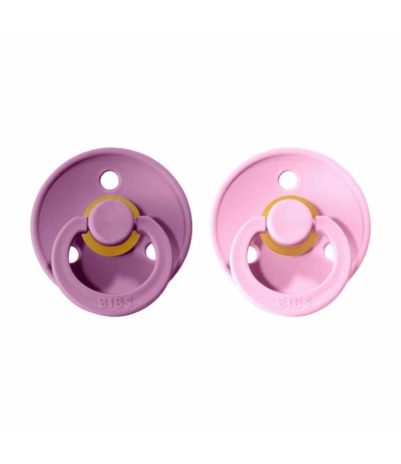 BIBS Colour cumlíky z prírodného kaučuku 2ks - veľkosť 1 - Lavender / Baby Pink
