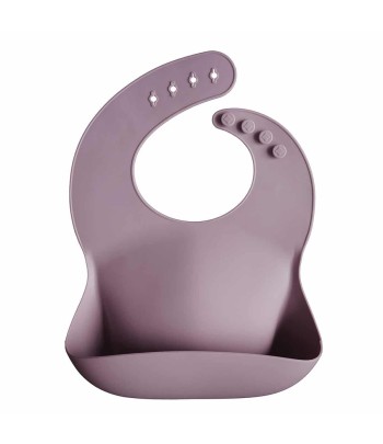 Mushie silikónový podbradník - Pale Mauve