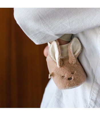 BIBS Kangaroo detské papučky - Vanilla