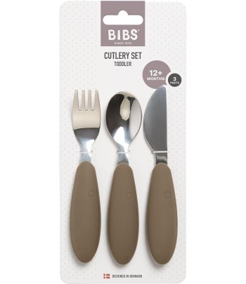 BIBS detský nerezový príbor - Dark Oak