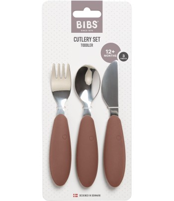BIBS detský nerezový príbor - Dark Oak
