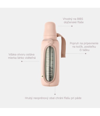 BIBS obal na fľašu veľký - Blush