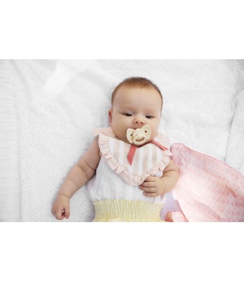 Binky Bow Elodie Details Silicone - Oat White