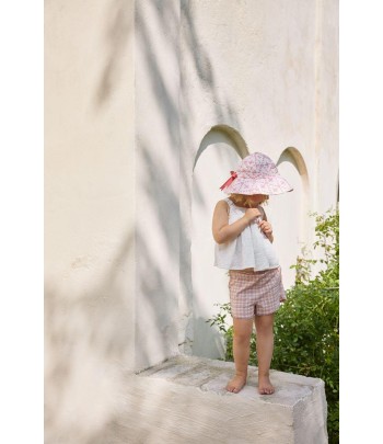 Sun Hat Elodie Details - Embroidery Anglaise Pink, 2-3 roky