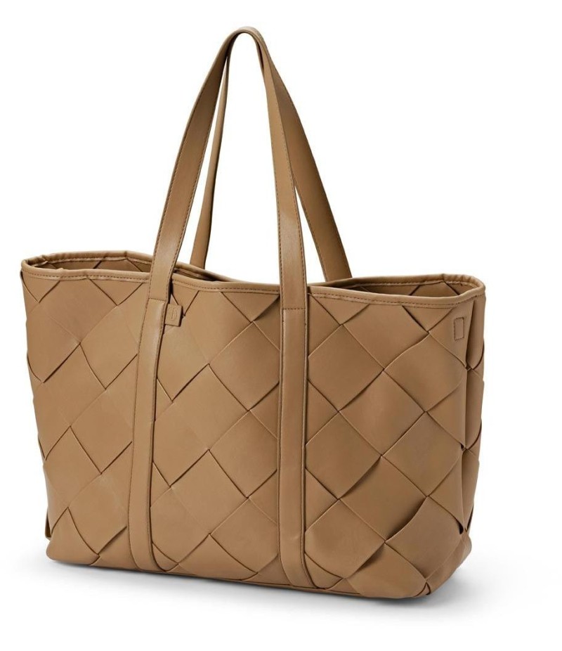 Přebalovací taška Elodie Details - Braided Leather Caramel Brown