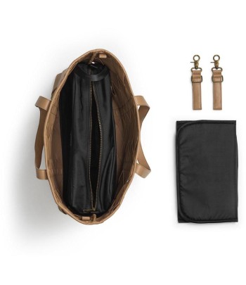 Přebalovací taška Elodie Details - Braided Leather Caramel Brown