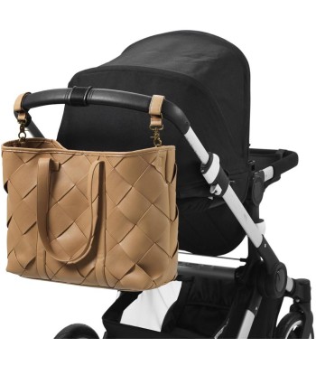 Přebalovací taška Elodie Details - Braided Leather Caramel Brown