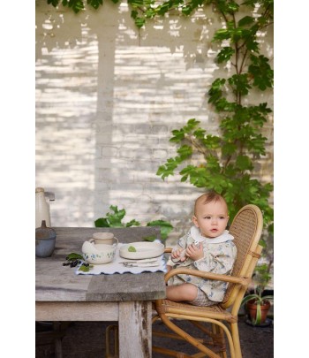 Silikonová miska se lžičkou Elodie Details - Garden Leo Toile