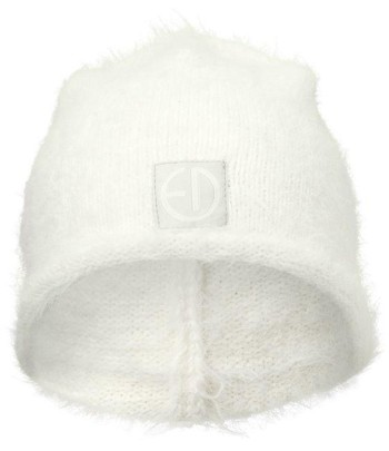 Furry Knit Beanies Elodie Details - Vanilla White, 6-12 měsíců